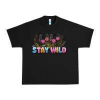 Black stay wild Urban Heavy Tee - MaliasSmallBusiness