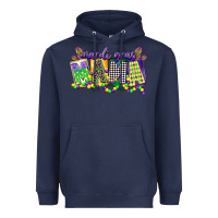 Navy mardi gras mama Heavyweight Hoodie - CowGirlArtShop