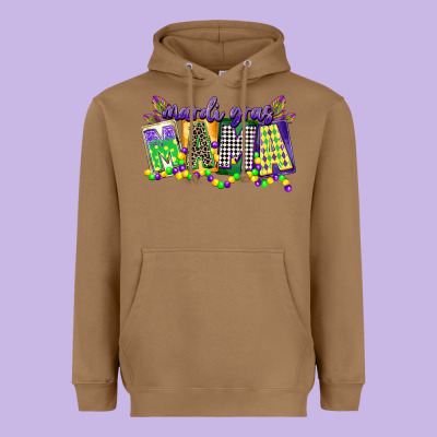 Mardi Gras Mama Heavyweight Hoodie Designed By Cowgirlartshop
