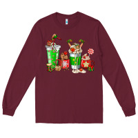 Burgundy Elf coffee cups Long Sleeve Tee - NancyCooperArtShop