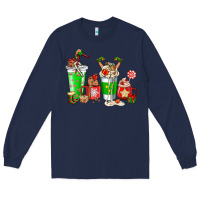 Navy Elf coffee cups Long Sleeve Tee - NancyCooperArtShop