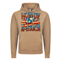 Vintage Coffee howdy america Vintage Hoodie - MaliasSmallBusiness