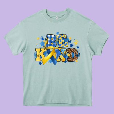 Be Kind Heavy Core Tee Designed By Artiststas