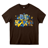 Chocolate Brown be kind Heavy Core Tee - Artiststas