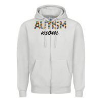 Dove Grey Autism mom Zipper Hoodie - Bettercallsaul