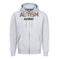 Heather Grey Autism mom Zipper Hoodie - Bettercallsaul