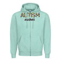 Seafoam Autism mom Zipper Hoodie - Bettercallsaul