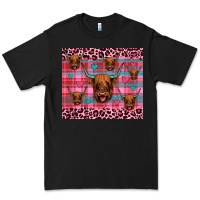 Black highland cow valentines Premium Tee - JahusDesignShop