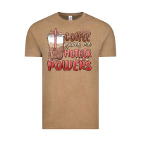 Vintage Coffee coffee gives me mother powers Vintage Tee - MaliasSmallBusiness