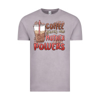 Vintage Zinc coffee gives me mother powers Vintage Tee - MaliasSmallBusiness