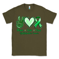 Army Green Peace love cure Gallbladder Cancer Classic Tee - NancyCooperArtShop