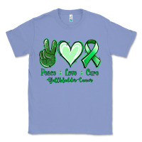 Colony Blue Peace love cure Gallbladder Cancer Classic Tee - NancyCooperArtShop