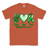 Copper Peace love cure Gallbladder Cancer Classic Tee - NancyCooperArtShop