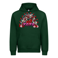 Forest Green skull xoxo rainbow valentine's day Urban Hoodie - FaDigitalArtStudio