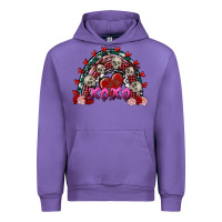 Tulip skull xoxo rainbow valentine's day Urban Hoodie - FaDigitalArtStudio