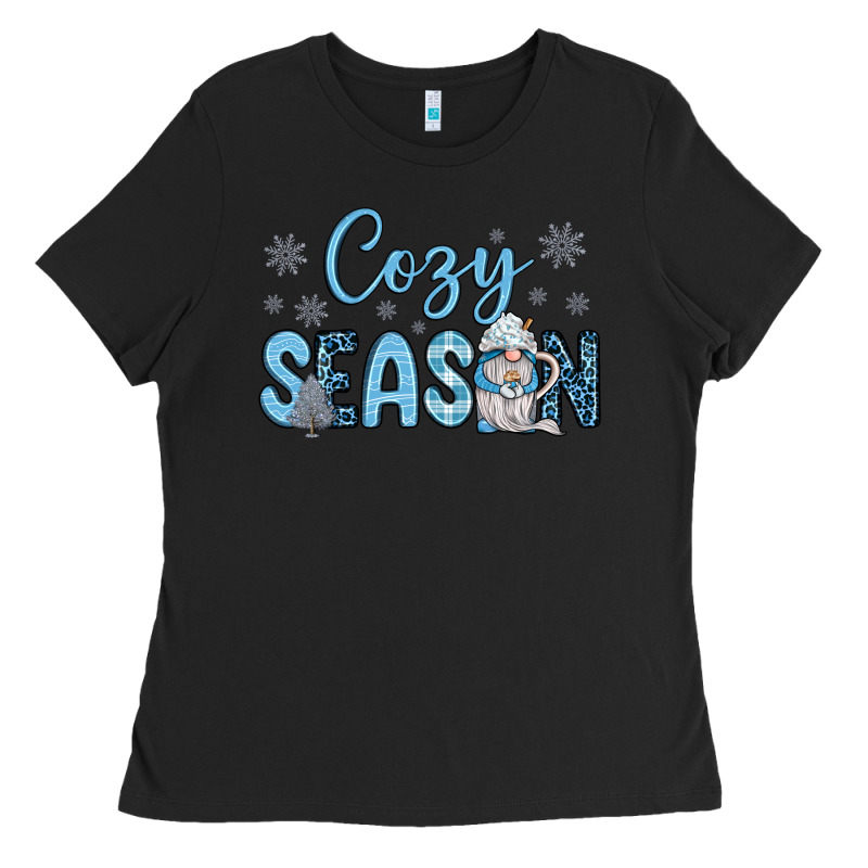 Cozy Season Gnome Coffee Ladies Tee by JahusDesignShop | Teevron