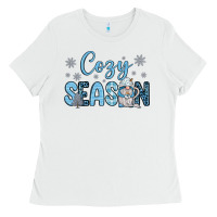 White cozy season gnome coffee Ladies Tee - JahusDesignShop