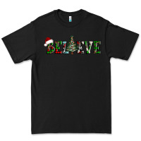Black believe Christmas tree Premium Tee - AdoDesignShop
