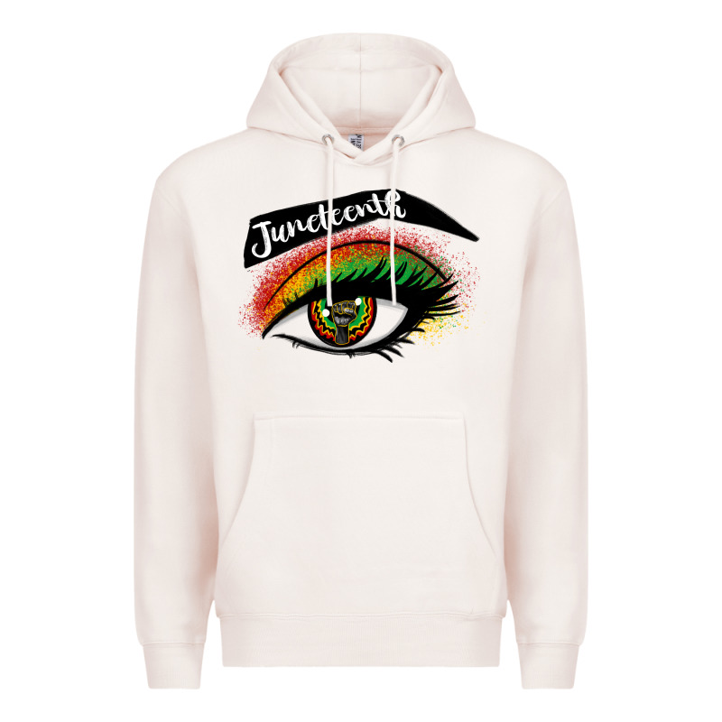 Juneteenth Eyelash Cowgirl Premium Hoodie by CowGirlArtShop | Teevron