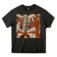 Asphalt football leopard gemstone seamless pattern Heavy Core Tee - JahusDesignShop
