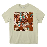 Mossy football leopard gemstone seamless pattern Heavy Core Tee - JahusDesignShop