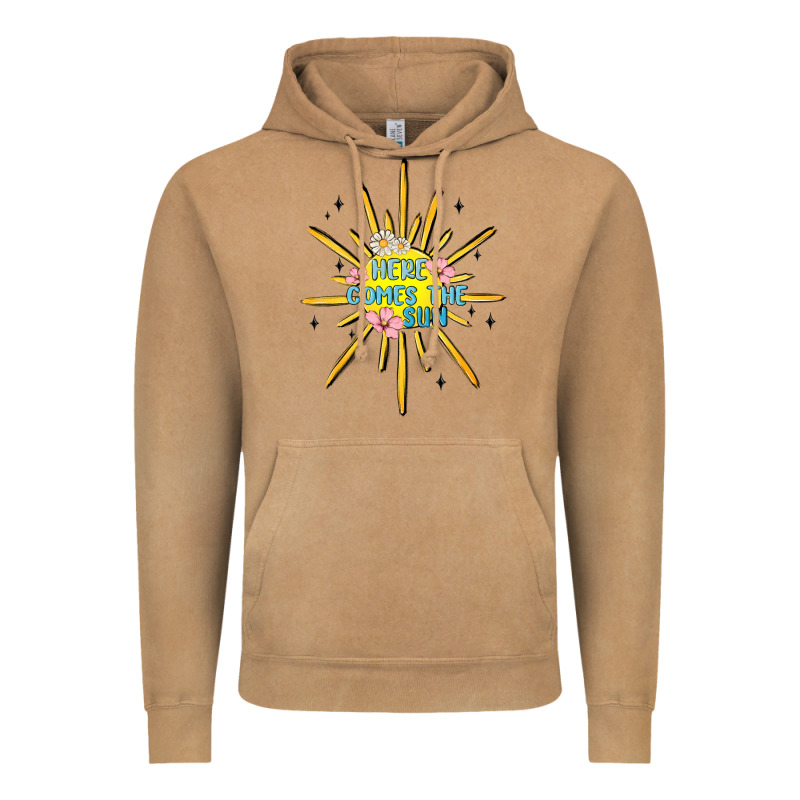 Here Comes The Sun Vintage Hoodie by MaliasSmallBusiness | Teevron