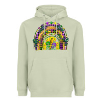 Matcha mardi gras rainbow and fleur de lis Heavyweight Hoodie - CowGirlArtShop