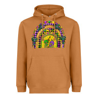 Meerkat mardi gras rainbow and fleur de lis Heavyweight Hoodie - CowGirlArtShop