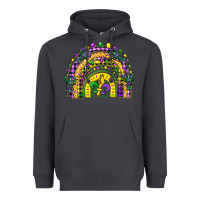 Smoke mardi gras rainbow and fleur de lis Heavyweight Hoodie - CowGirlArtShop