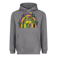 Storm mardi gras rainbow and fleur de lis Heavyweight Hoodie - CowGirlArtShop