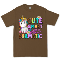Cacao cute smart and a little bit dramatic unicorn Premium Tee - AdoDesignShop