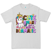 Dove Grey cute smart and a little bit dramatic unicorn Premium Tee - AdoDesignShop