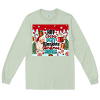 Matcha hot cocoa cozy blankets christmas movies tumbler Long Sleeve Tee - MaliasSmallBusiness