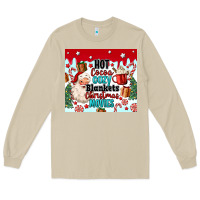 Mushroom hot cocoa cozy blankets christmas movies tumbler Long Sleeve Tee - MaliasSmallBusiness