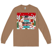 Toasted Coconut hot cocoa cozy blankets christmas movies tumbler Long Sleeve Tee - MaliasSmallBusiness