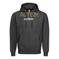 Charcoal Heather Autism mom Zipper Hoodie - Bettercallsaul