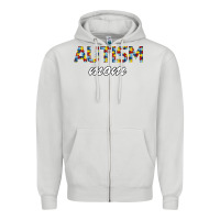 Dove Grey Autism mom Zipper Hoodie - Bettercallsaul
