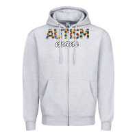 Heather Grey Autism mom Zipper Hoodie - Bettercallsaul