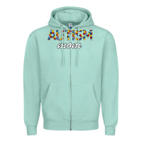 Seafoam Autism mom Zipper Hoodie - Bettercallsaul