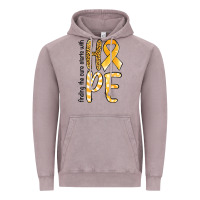 Vintage Zinc finding the cure starts with hope childhood cancer awareness Vintage Hoodie - Jasminsmagicworld