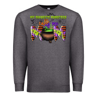 Charcoal Heather my favorite monsters calls me mom Premium Sweatshirt - CowGirlArtShop
