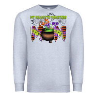 Heather Grey my favorite monsters calls me mom Premium Sweatshirt - CowGirlArtShop