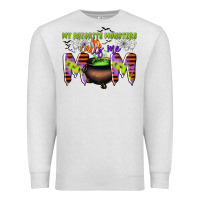 Oatmeal Heather my favorite monsters calls me mom Premium Sweatshirt - CowGirlArtShop