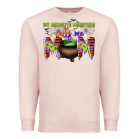 Pale Pink my favorite monsters calls me mom Premium Sweatshirt - CowGirlArtShop