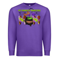 Purple my favorite monsters calls me mom Premium Sweatshirt - CowGirlArtShop