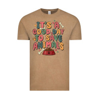 Vintage Coffee it's a good day to save animals Vintage Tee - MaliasSmallBusiness