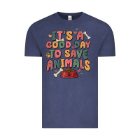 Vintage Denim it's a good day to save animals Vintage Tee - MaliasSmallBusiness