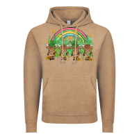 Vintage Coffee st patrick's day baby highland cow Vintage Hoodie - MaliasSmallBusiness
