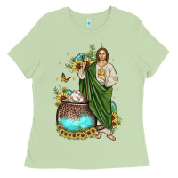 Matcha san judas coffee cup sunflower Ladies Tee - JahusDesignShop