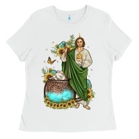 White san judas coffee cup sunflower Ladies Tee - JahusDesignShop